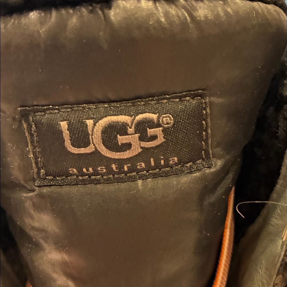 UGG Black Winter lined waterproof Lace-Up Boots  Pink XL long Laces 10m - Picture 5 of 12